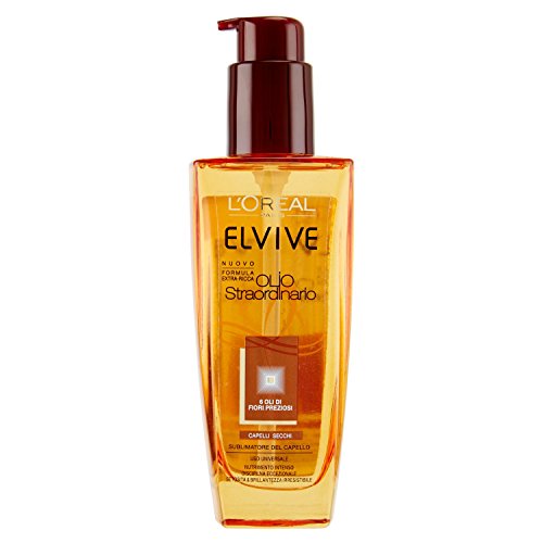 L'Oréal Paris Elvive Olio Straordinario Trattamento Nutriente Per Capelli Secchi, 100 Ml