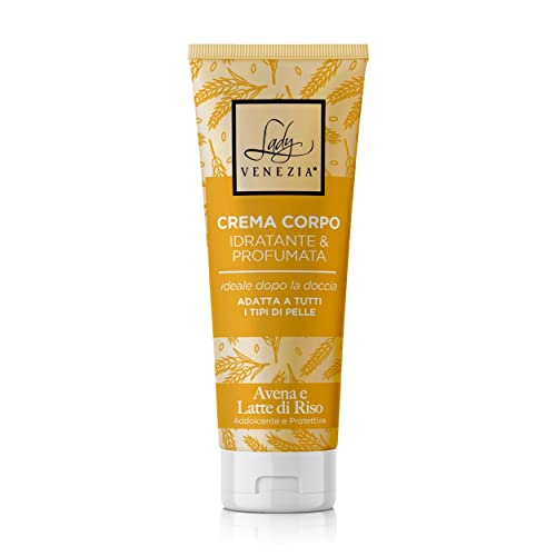 Lady Venezia Crema Corpo All'Avena E Latte Di Riso - Addolcente E Protettiva 200 Ml