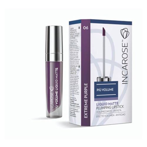 Incarose Più Volume Liquid Matte Plumping Lipstick Effetto Volume 06 Extreme Purple 4 Ml.