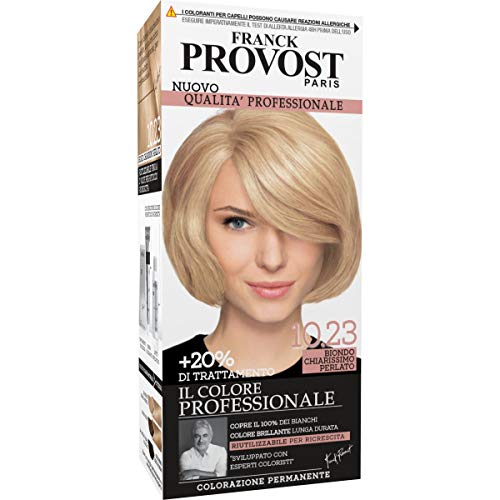 Franck Provost Tinta Capelli Colore Professionale A Domicilio, Valorizza Riflessi E Brillantezza, Bondo Chiarissimo Perlato Biondo Chiarissimo Perlato