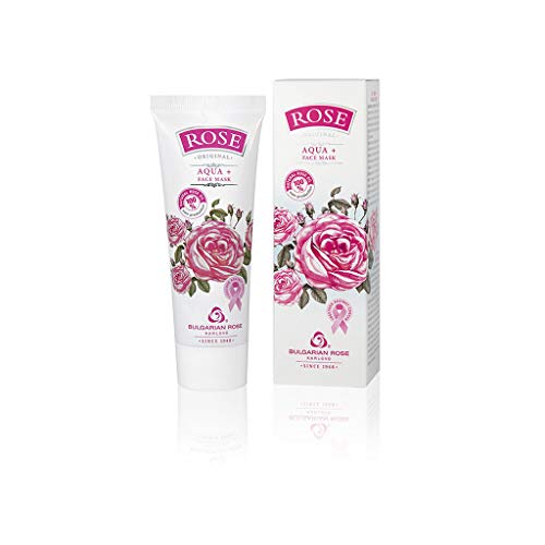 Maschera Viso Aqua+ Rose Original,Con Olio Di Rosa E Acido Ialuronico