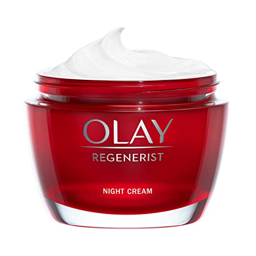 Olay Crema Viso Notte Regenerist, Antirughe, Idratante Con Acido Ialuronico, Niacinamide E Vitamina B5, Rassoda E Idrata La Pelle In Profondità Per Un