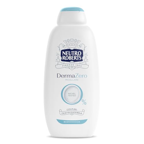 Neutro Roberts Bagnoschiuma Corpo Dermazero Micellare, Ottimo Per Pelli Delicate E Sensibili, Privo Di Sapone E Coloranti, Adatto A Uso Quotidiano E P