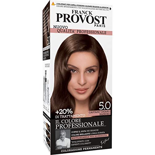 Franck Provost Tinta Capelli Colore Professionale A Domicilio, Valorizza Riflessi E Brillantezza, Castano Chiaro Radioso