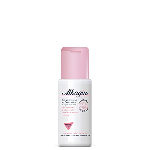Alkagin Detergente Lenitivo Per L'Igiene Intima A Base Di Malva, Tiglio E Calendula, Ph Leggermente Alcalino, Formato 100Ml
