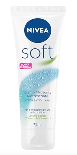 Nivea Soft Feuchtigkeitscreme, Erfrischend, Multifunktional, Körper, Ghände, 75 Ml
