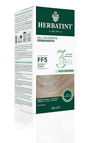 Herbatint Gel Colorante Permanente 3Dosi - Ff5 Biondo Sabbia 300Ml