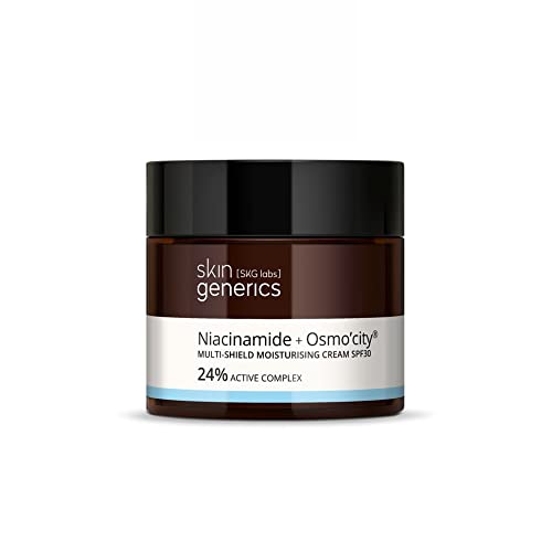Skin Generics - Crema Multi Protezione Con Niacinamide E Osmo'City - 50 Ml - Per Tutti I Tipi Di Pelle - Cura Anti Inquinamento Con Spf 30 - Effetto A