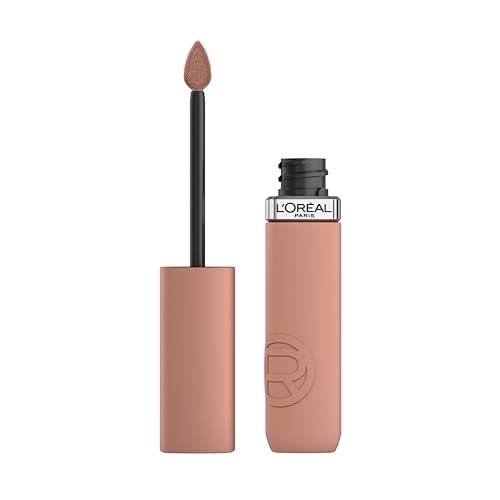 L'Oréal Paris Rossetto Liquido, Colore Intenso, Formula Matte A Lunga Durata, Con Acido Ialuronico, Resistente Alle Sbavature, Infaillibile Matte Resi