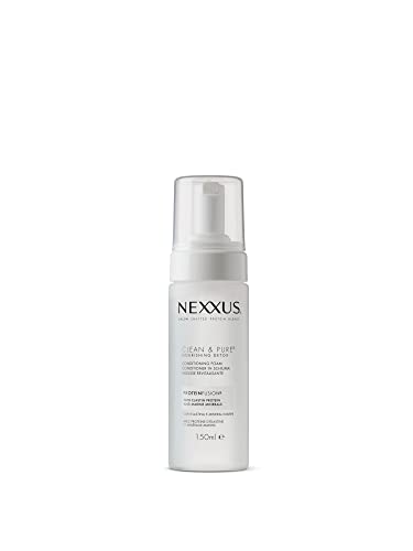 Nexxus, Balsamo In Schiuma Clean & Pure, Balsamo Professionale Detox Per Capelli Grassi, Formula Con Elastina E Minerali Marini, Purifica E Riequilibr