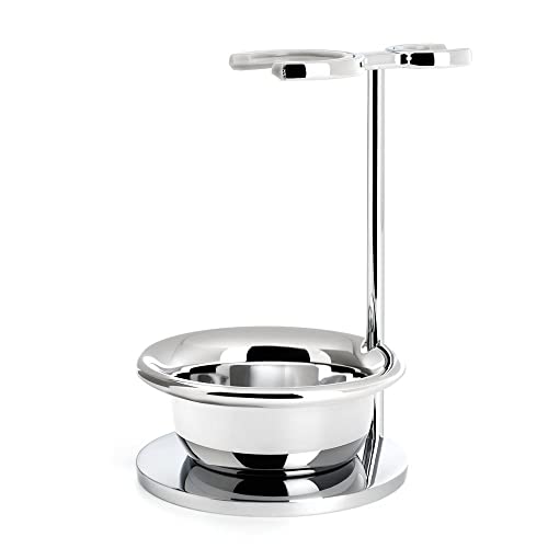 Soporte Cromado Maquinilla, Brocha & Ciotola Serie Vivo & Rytmo Mühle