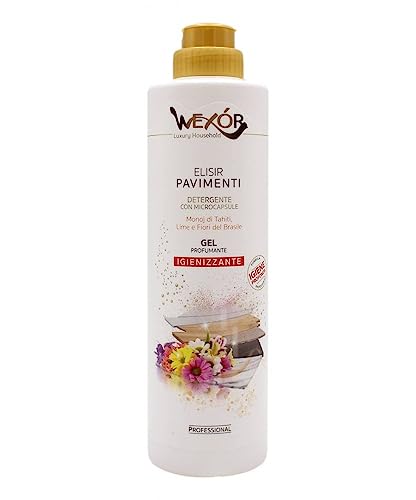 Wexor Elisir Pavimenti Detergente Con Microcapsule Monoj Di Tahiti, Lime E Fiori Del Brasile 750 Ml
