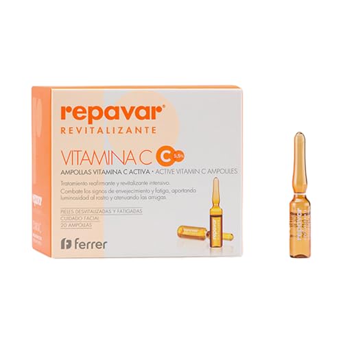 Repavar Rivitalizzante - Vitamina C Attiva Per La Cura Del Viso - Previene L'Invecchiamento - Trattamento Intensivo Rassodante E Rivitalizzante - 20 F