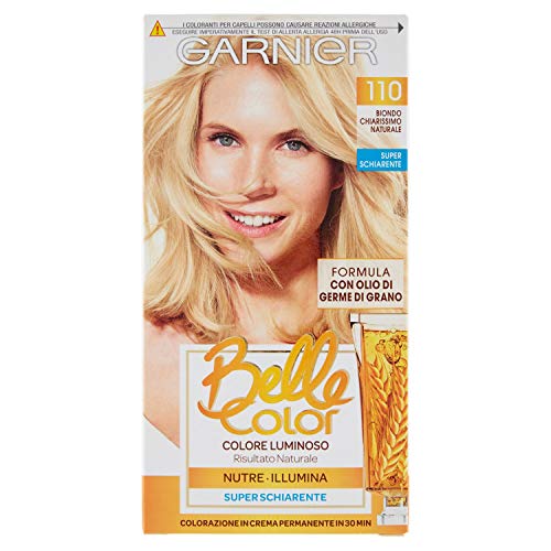 Garnier Belle Color Colorazione Permanente, 110 Biondo Chiarissimo Naturale