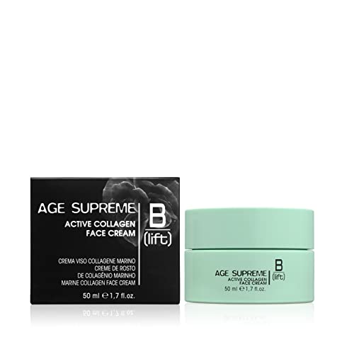 Blift Age Supreme, Active Collagen Face Cream,Crema Viso Collagene Marino Con Collagene Marino,Acido Ialuronico,Olio Di Borragine,Vitamina E,Pelli Sen