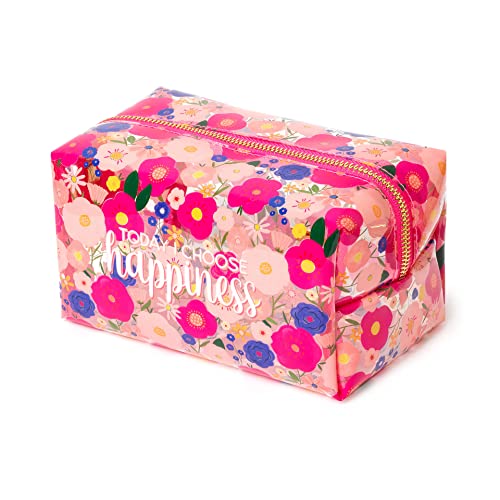 Legami - Trousse Porta Trucchi, Makeup Queen, 18X14 Cm, In Metallo E Tpu, Tema Flowers, Capiente, Chiusura Con Zip
