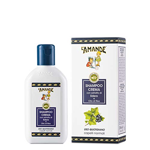 L'Amande - Shampoo Bambini E Adulti Con Vitamina E E Olio Di Mandorle Dolci, Shampoo Bio Naturale E Nutriente Con Sali Minerali, Shampoo Uomo E Donna