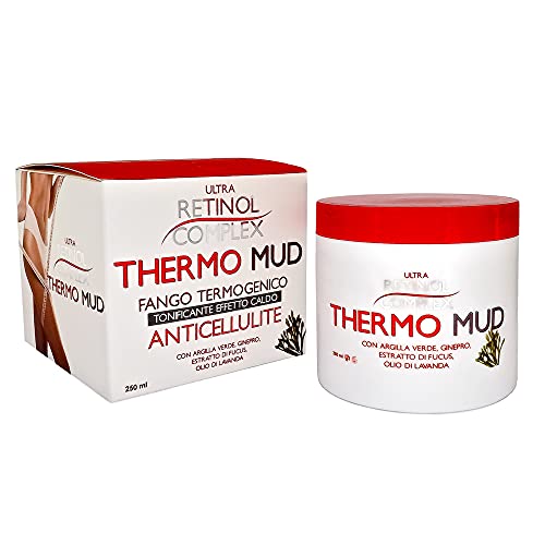 Fango Anticellulite E Tonificante Effetto Caldo, Fango Termogenico Anticellulite Con Argilla Verde, Ginepro, Estratto Di Fucus E Olio Di Lavanda