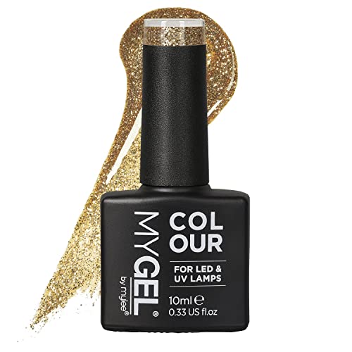 Mygel By Mylee Smalto Gel Semipermanente 10 Ml [Gold Digger ] Uv/Led Nail Art Manicure Pedicure Per Uso Professionale E Domestico - Lunga Durata E Fac