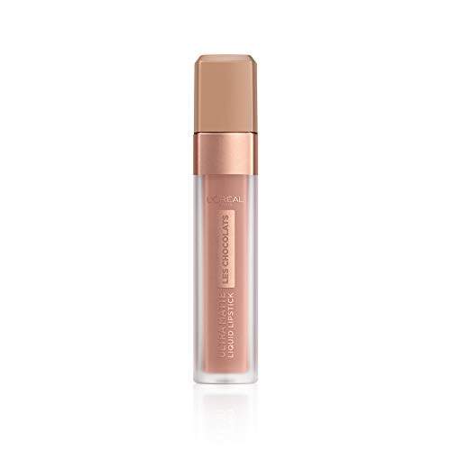 L'Oréal Paris, Rossetto Matte Liquido Tinta Labbra A Lunga Tenuta, Collezione Les Chocolats, Confezione Singola, 852 Box Of Chocolates