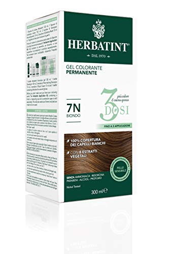Herbatint Gel Colorante Permanente 3Dosi - 7N Biondo 300Ml