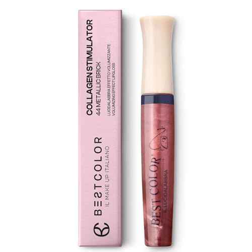 Best Color Collagen Stimulator Lucidalabbra Effetto Volumizzante 44 Metallic Brick 7Ml