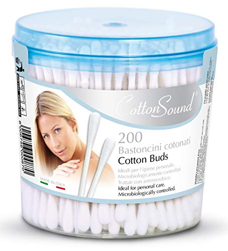 Cotton Sound Bastoncini Per Pulizia Orecchie 200 Pezzi