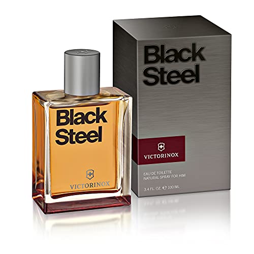 Victorinox Black Steel Eau De Toilette Spray 100 Ml For Men