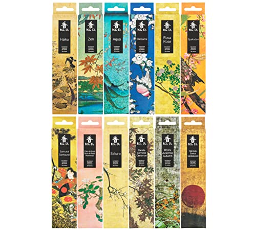 Tierra Zen Koh Do Barattoli, Incenso, Multicolore, 19.5 X 13.5 X 5.5 Cm, 12 Pezzi