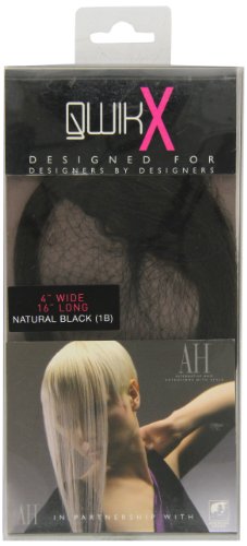 American Dream Qwik X 100% Di Remy Capelli Umani Hergestllt Nastro Estensioni Dei Capelli Colore 1B - Nero Naturale - 41 Centimetri, Il Pacchetto 1Er