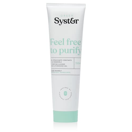 Syster - Gel Detergente Viso Nutriente All'Olio Di Mandorla - Detergente Viso Pelle Grassa E Pelle Sensibile - Latte Detergente Viso - Vegan, Made In 