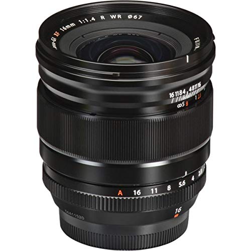 Fujifilm Fujinon Xf16Mmf1.4 R Wr Obiettivo 16Mm, F/1.4, Resistente Intemperie, Attacco X Mount, Nero