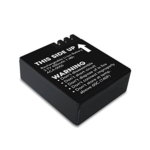 Monster Digital Aca-0050 Batteria Ricaricabile Da 400 Mah Per Action Cam Sport 720 Hd, Nero