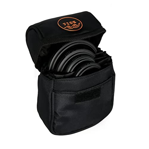 Tide Optics Custodia Filtro Per Lenti Contiene 5 Filtri Fino A 86 Mm | Custodia Protettiva Durevole Resistente All'Acqua E Alla Polvere Con Rivestimen