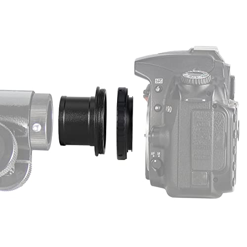 Solomark T2 T Ring Adapter Lens Mount E M42 A 1,25" Telescopio T Adapter, Compatibile Con Nikon Slr Camera.