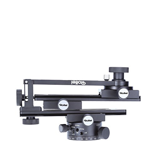 Rollei Panoramic Head 200 Mark Ii - Treppiedi Per Viste Panoramiche A Più Livelli, Portata Max 3 Kg E Arca Swiss Compatible - Nero