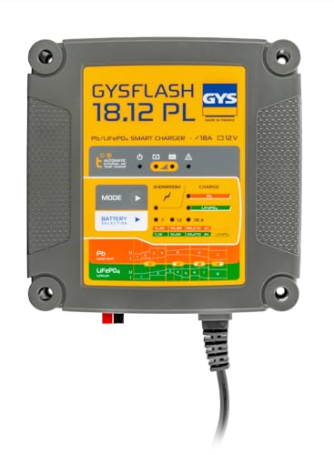 Gys Gysflash 18.12 Pl 026926 - Caricatore Automatico, 12 V, 18 A