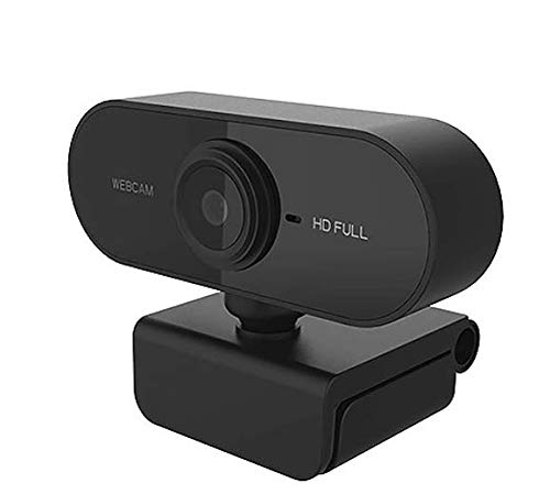 Simpletek Webcam Per Pc/Mac. Full Hd 1080P Con Microfono A Cancellazione Di Rumore, Usb 2.0 Base Girevole A 360°, Per Videochiamate Conferenze Didatti