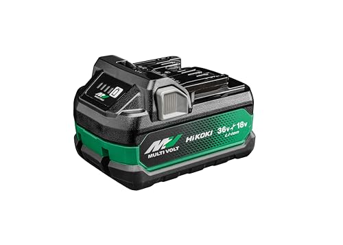 Hikoki Multi Volt Akku Bsl36B18X (18V 8.0 Ah / 36V 4.0 Ah Akku, Li-Ion, 4-Stufen-Led Ladestandskontrolle)