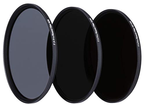 Rollei Camera Lens Grey Filter Set Composto Da 1X Nd 8, Nd 64 E Nd 1000 Filtri In Vetro Gorilla Con Anello In Titanio Per Lunghe Esposizioni Con Coper
