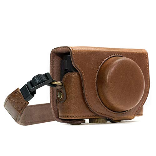 Megagear Mg600 Custodia Per Fotocamera Sony Cyber-Shot Dsc-Wx500, Marrone Scuro