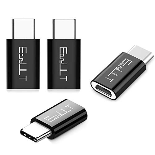 Easyult Adattatore Usb C A Micro Usb [4 Pack], Usb C Adapter Usb Type C Adattatore Connettore Per Galaxy S8/S8+,Huawei P10 Plus/Honor 8,Lg G6 E Altri 