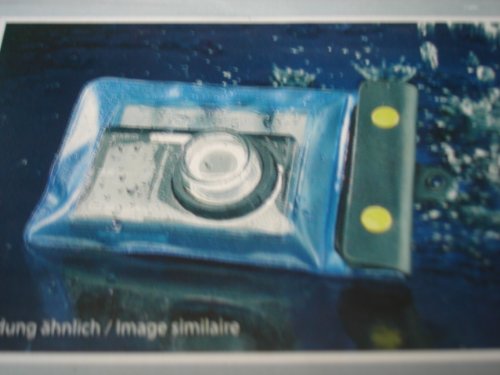 Somikon Custodie Subacquee Per Fotocamere - Protezione Dalla Pioggia Per Macchine Fotografiche: Borsa Per Fotocamera Subacquea L Con Guida Obiettivo Ø