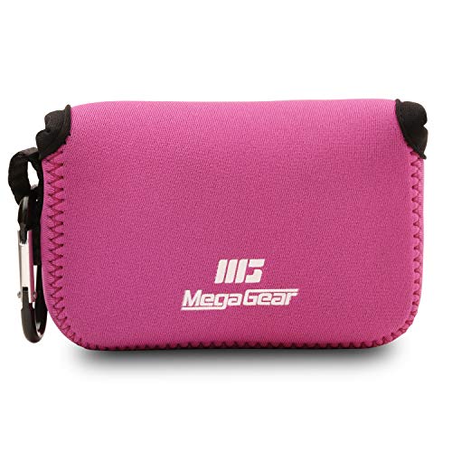 Megagear Mg1426 Panasonic Lumix Dc-Zs200, Tz200, Leica C-Lux Ultra Light Custodia In Neoprene Per Fotocamera - (Rosa)
