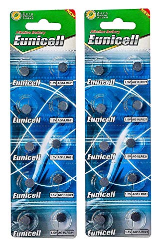 20 Eunicell Ag1 Batterie Piatte Batteria Cellula