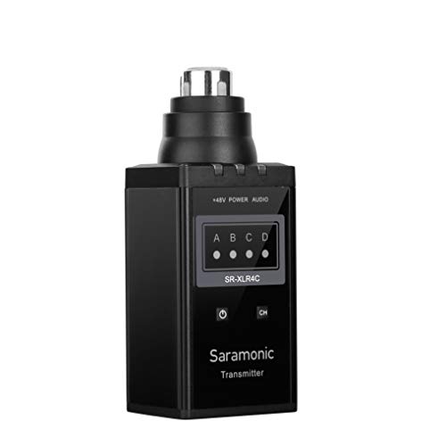 Saramonic Vhf Wireless Xlr Plug-On Microfono Trasmettitore Per Sr-Wm4C Video Microfono Professionale (Sr-Xlr4C)