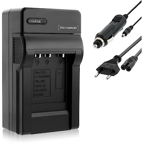 Caricabatteria (Auto/Corrente) Per Casio Np-80 Np-82, Exilim S5 S6 S7 S8 Z1 Z2 Z16 Z28 Z32.. Zs5 Zs6..
