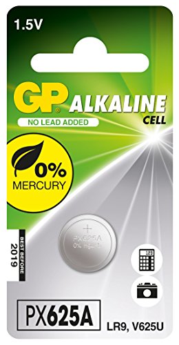 Px625A - Set Da 1 Pila | Gp Alcaline | Batteria A Bottone V625A - Lr9 Da 1,5V - Lunga Durata