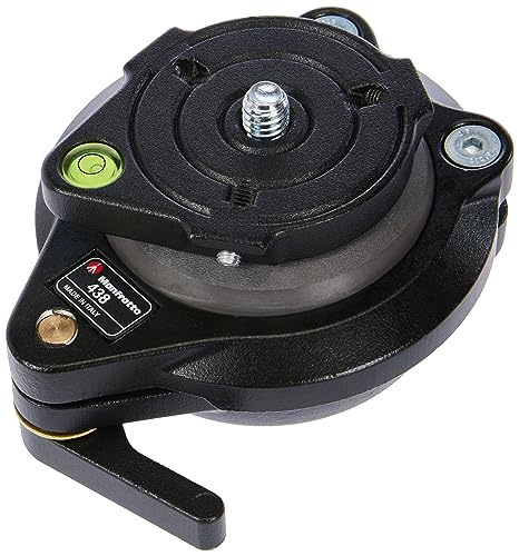 Manfrotto 438 Testa Di Livellamento Per Treppiede, Nero