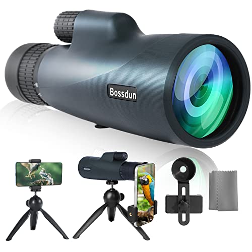 Telescopio Monoculare 10-30X50, Monocolo Palmare Outdoor Con Prisma Bak4 Ipx7 Impermeabile Telescopio Zoom Leggero Per Partita Di Calcio, Caccia, Escu